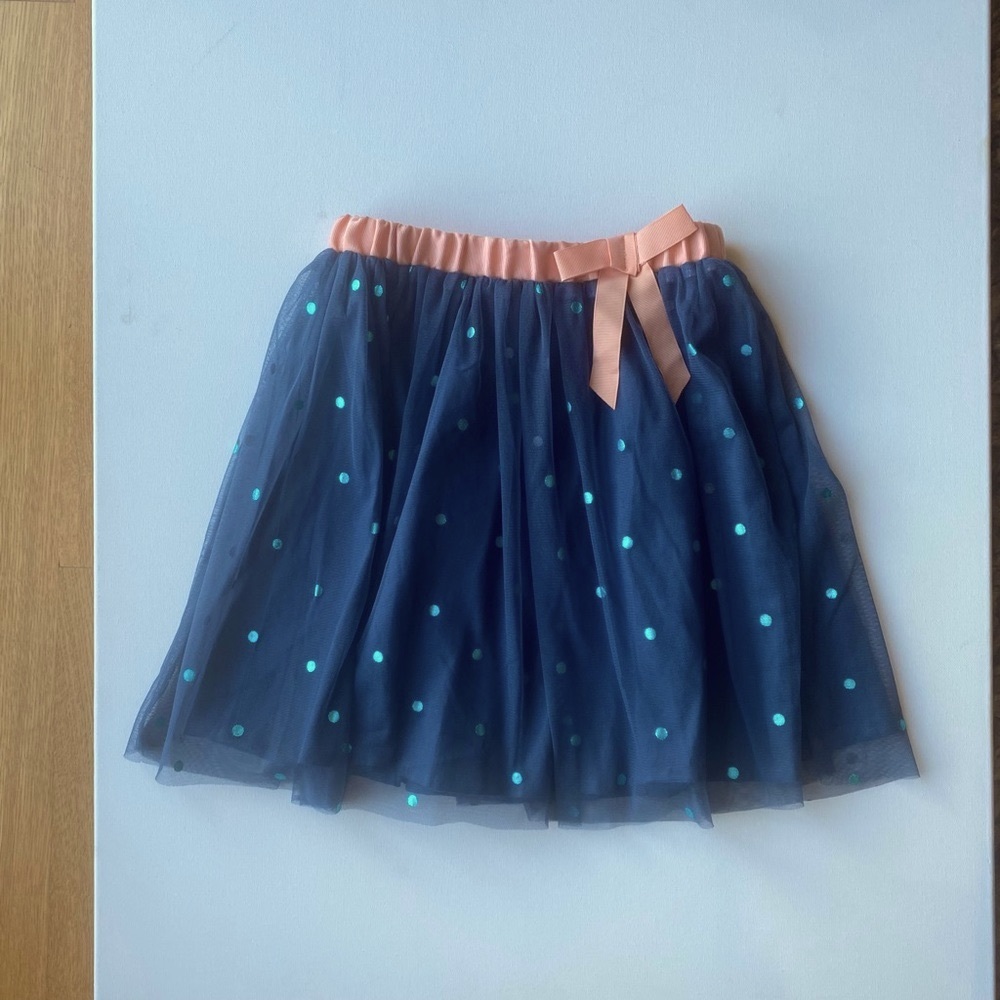 Peek Francis skirt blue polka dot